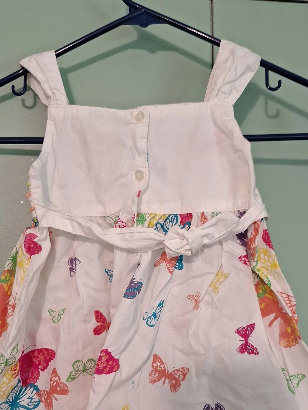Koala Baby White And Rainbow Butterfly Dress Size Girls 24m
